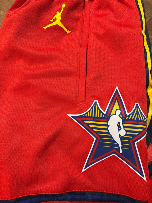 Nike kurze NBA Hose all Star  , rot , Größe wählbar