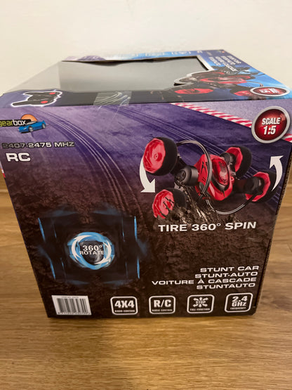 Gearbox Stunt Car in Rot und Blau