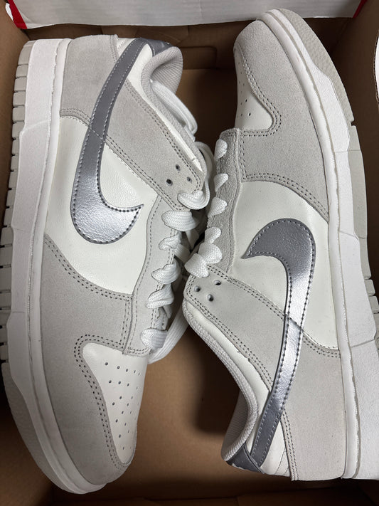 Nike Dunk low weiss/grau, Größe 44,5