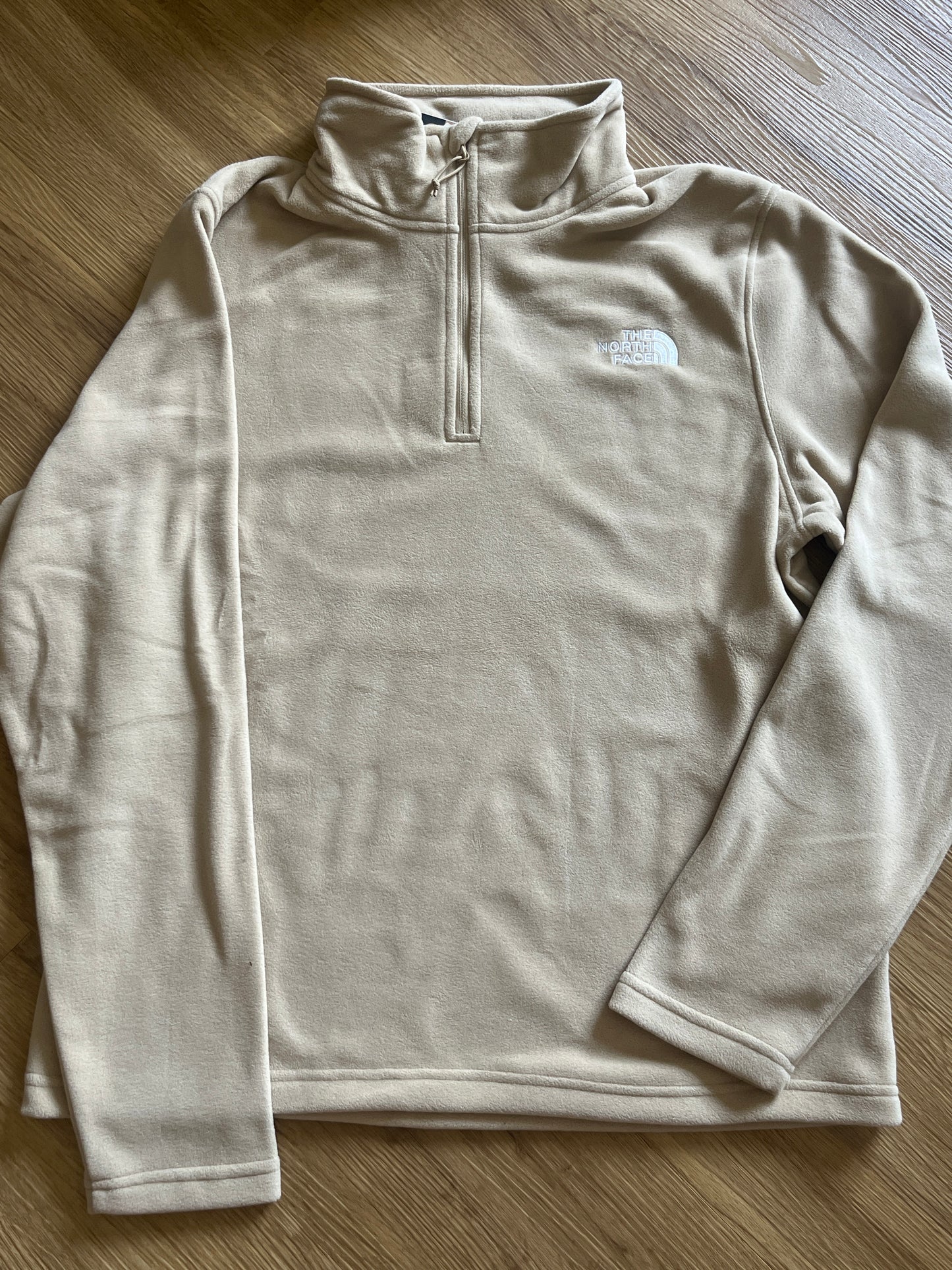 The North Face Herren Fleece mit 1/4 Zipper in beige, Größe wählbar