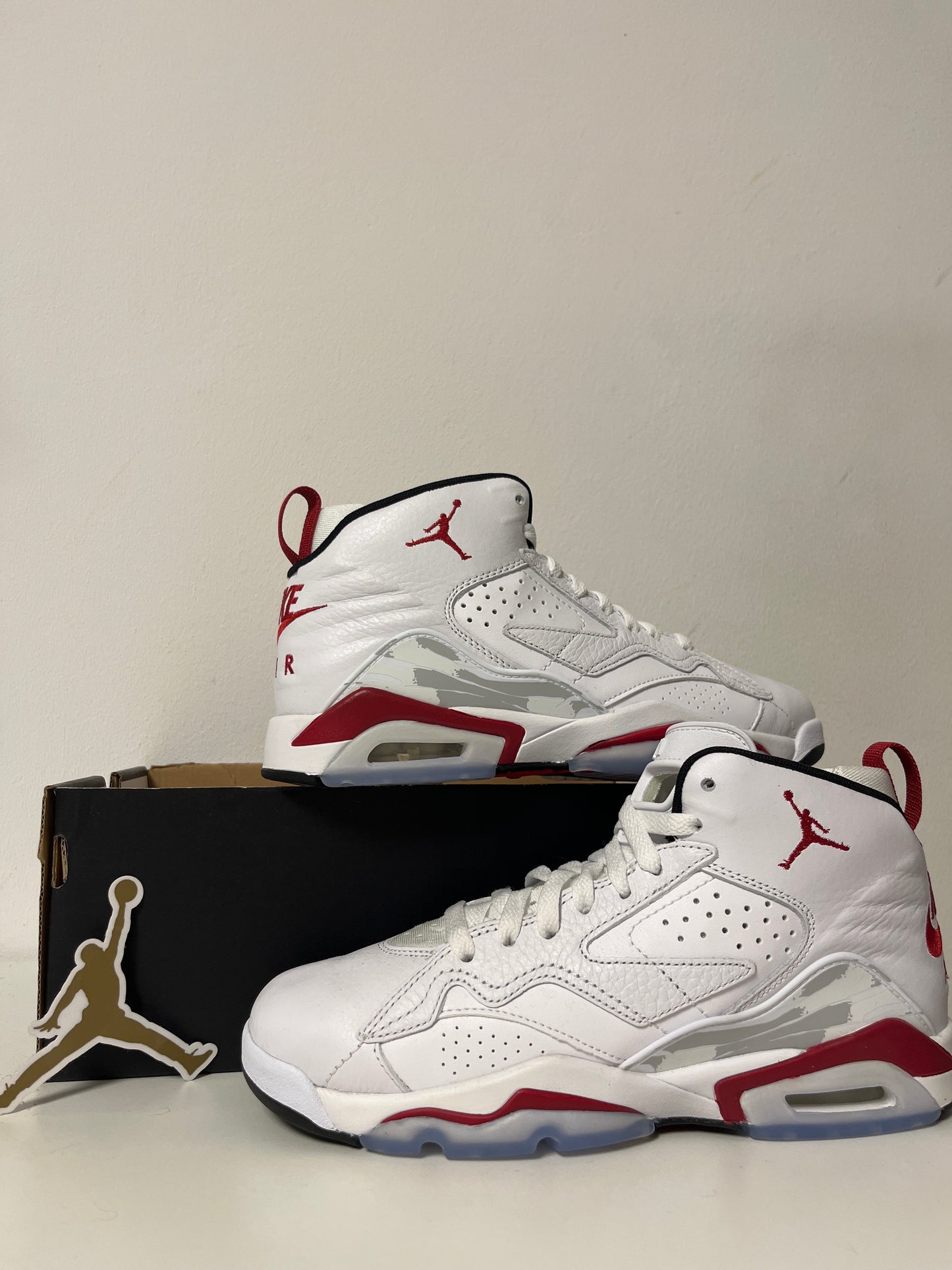 Nike Jordan Jumpman MVP, Größe 45 in weiss/rot