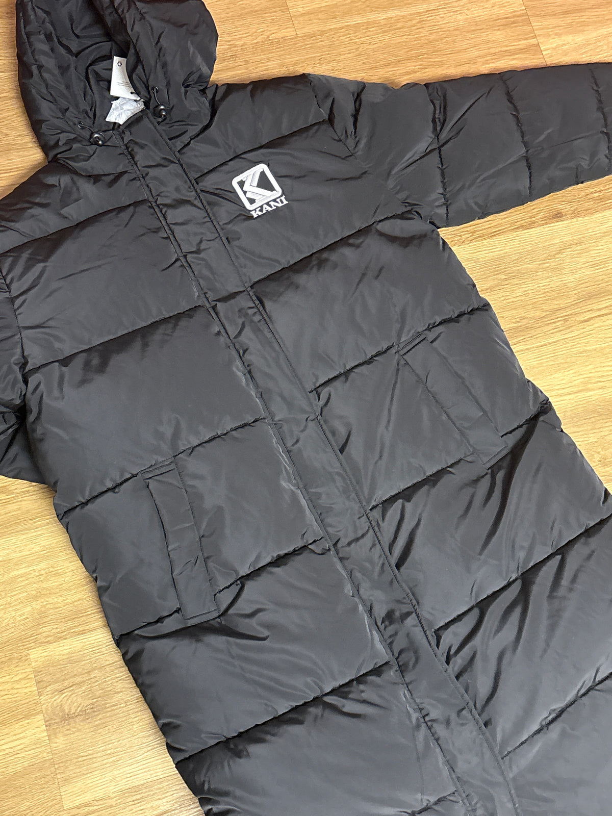 Karl Kani Wintermantel in schwarz, Größe L