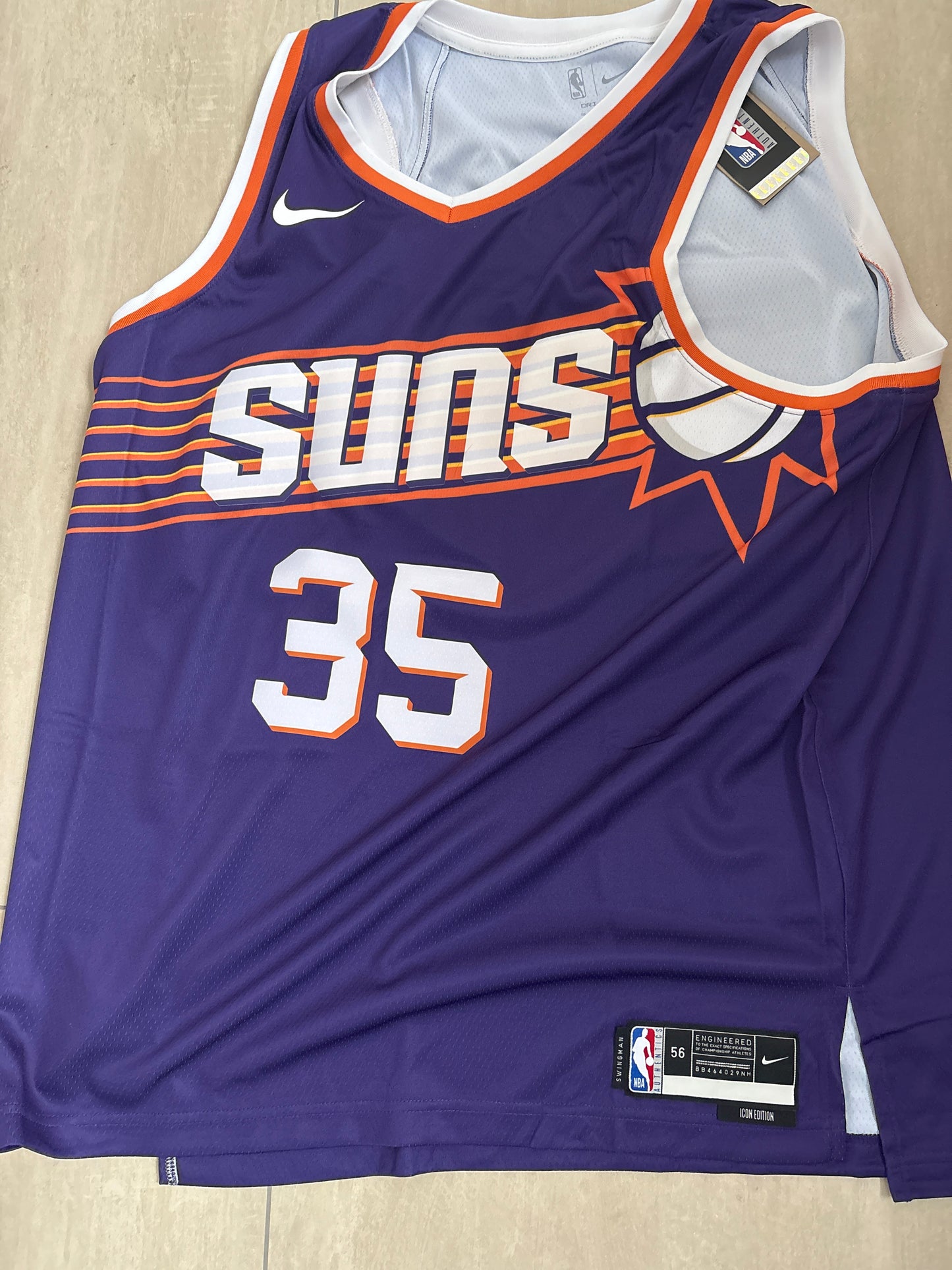 Nike NBA Trikot Phoenix Suns, Größe wählbar in lila/weiss/orange