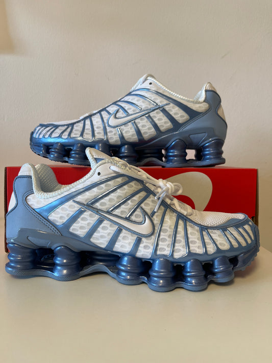 Nike Shox TL in weiss/blau , Größe 44