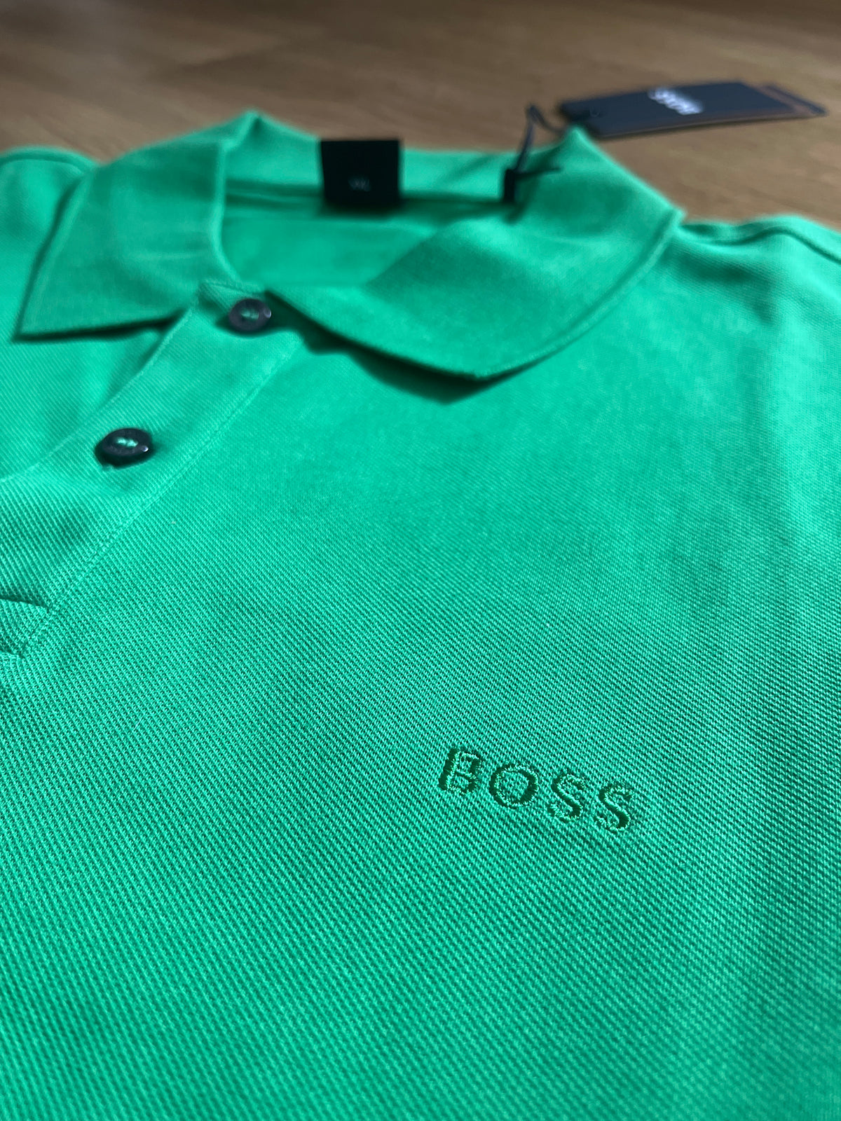 Boss Polo Shirt in grün/schwarz, Größe XXL