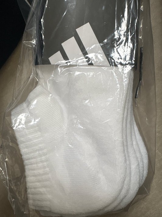 Adidas kurze Socken, 3er Pack in weiss, Größe wählbar