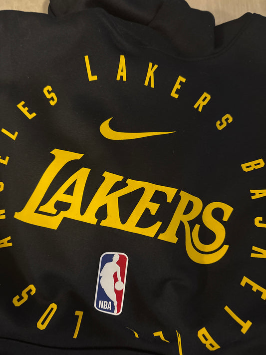 Nike Hoodie Lakers, Größe S in schwarz/gelb