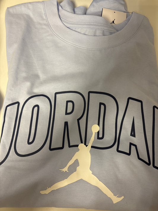 Nike Jordan Shirt, Größe wählbar in hellblau/weiss