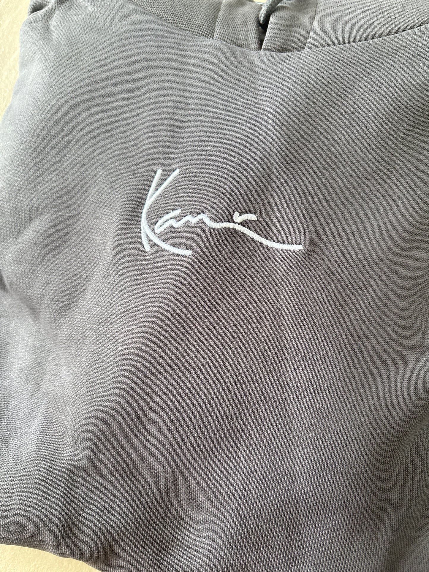 Karl Kani Hoodie, Größe XXL, dunkelgrau