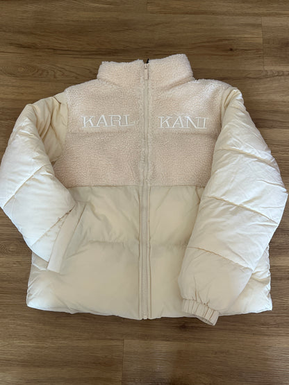 Karl Kani Damen Winterjacke in creme, Größe L