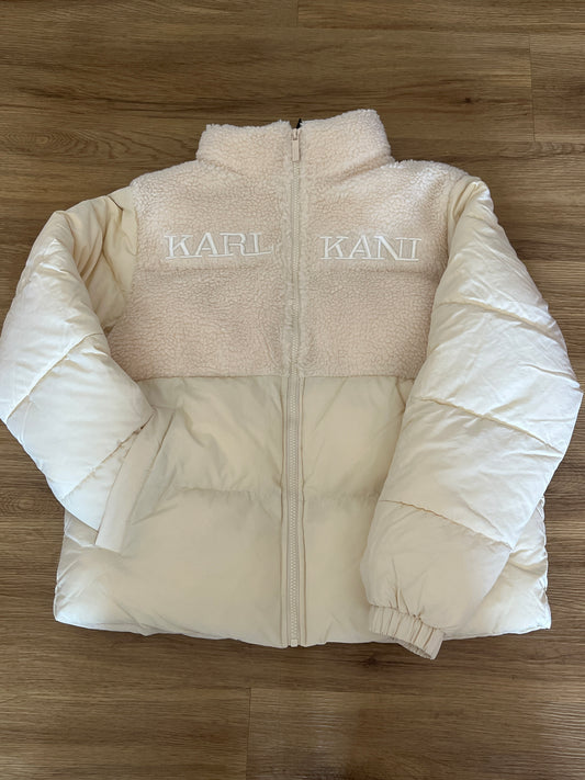 Karl Kani Damen Winterjacke in creme, Größe L