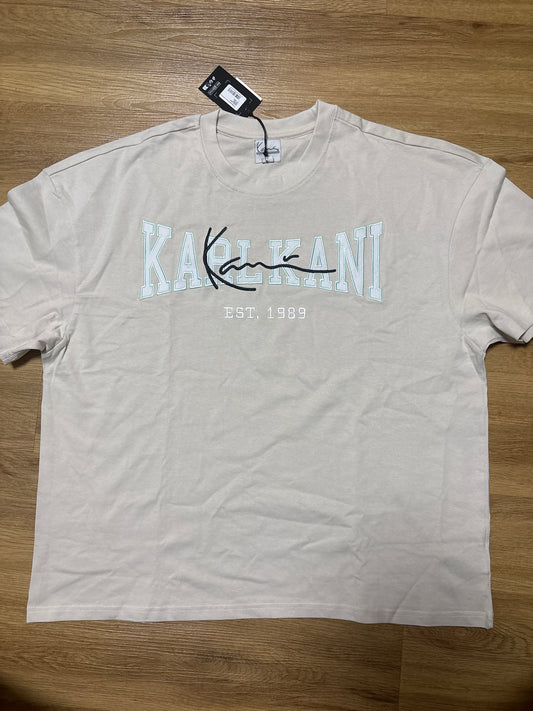Karl Kani Tshirt, Größe wählbar, beige/weiss/türkis/schwarz