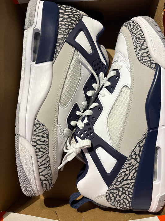 Nike Jordan Spizike Low, in weiss/grau/blau, Größe 40