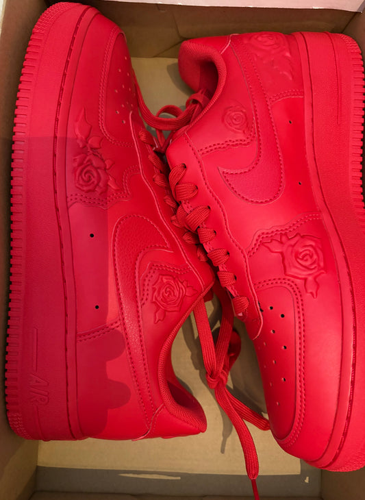 Nike Airforce 1 in rot, Größe wählbar