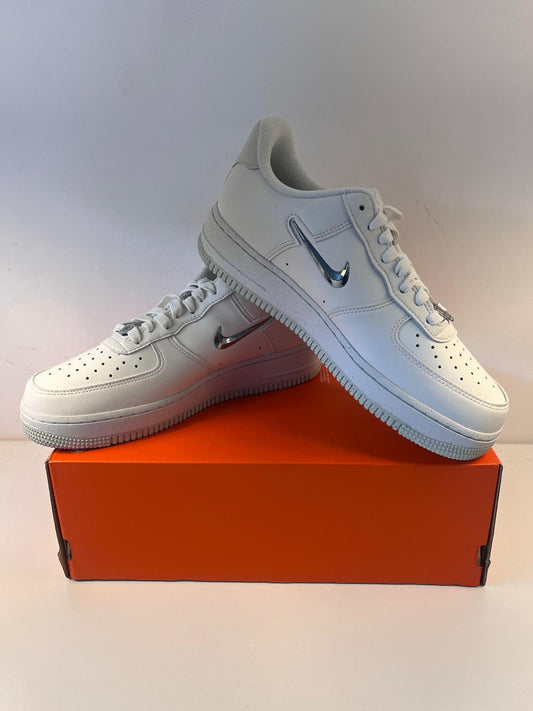 Nike Air Force 1 Jewel altweiss/silber, Größe wählbar