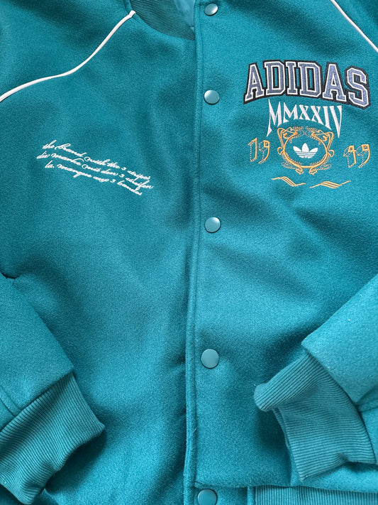 Adidas College Jacke grün, Größe wählbar