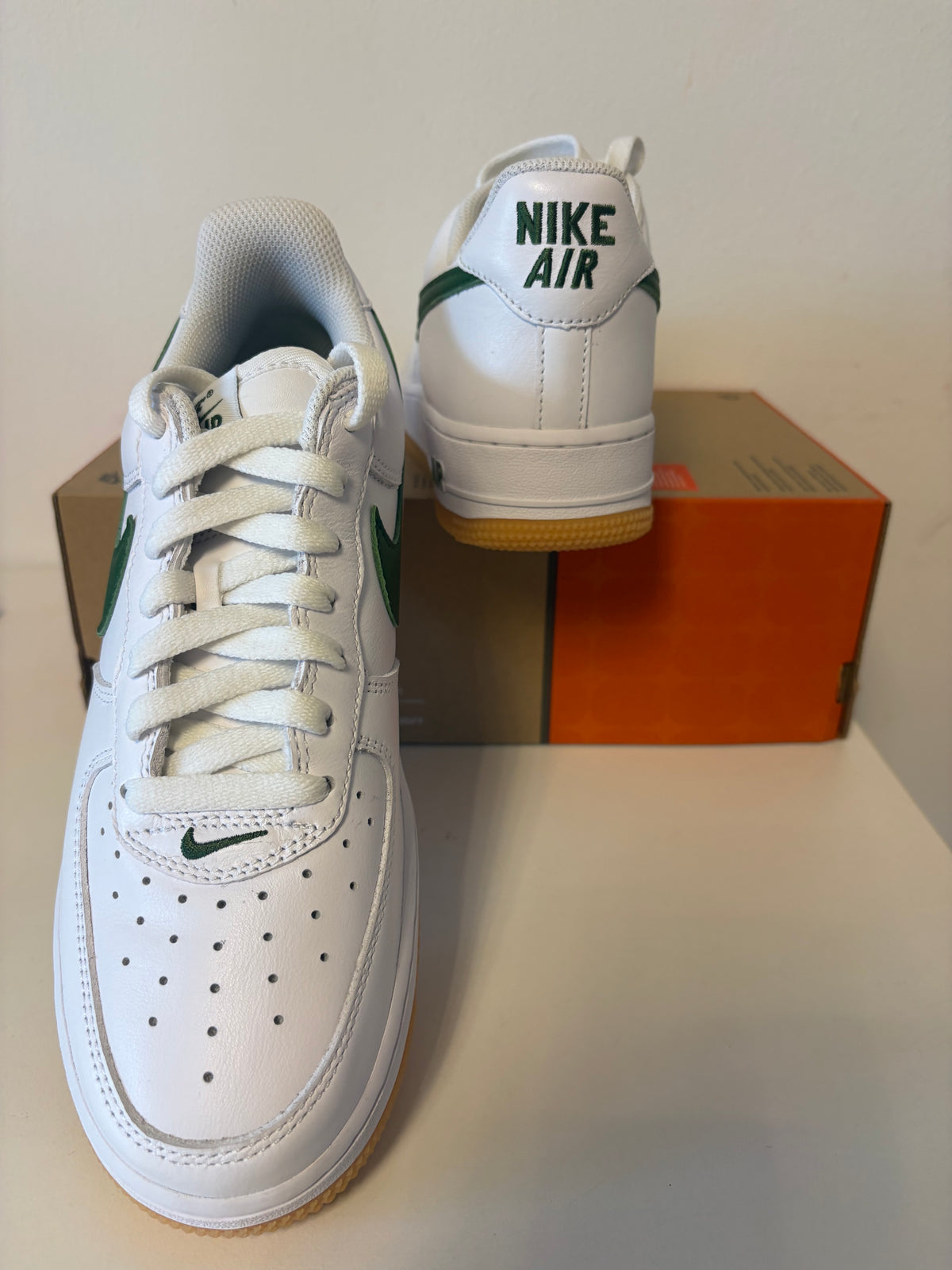 Nike Air Force 1 weiss/grün, Größe 40