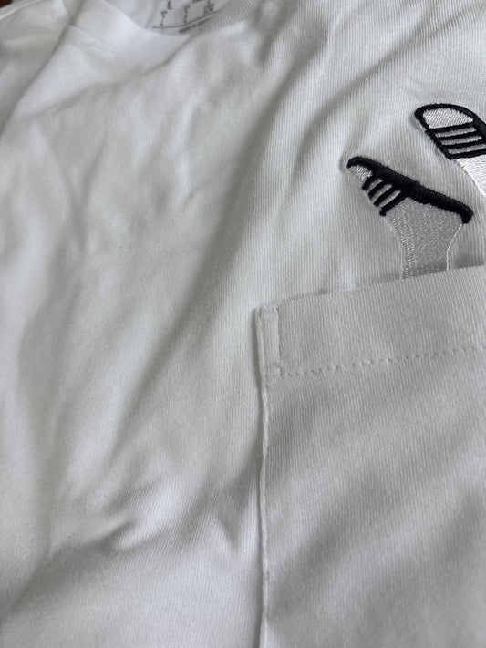 Adidas Shirt, Größe wählbar in weiss/Füße