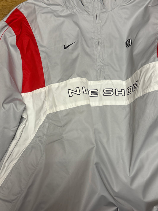 Nike Shox Zipper in grau/weiß/rot, Größe XL