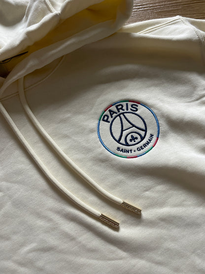 Nike x Paris Saint Germain Hoodie in creme, Größe M