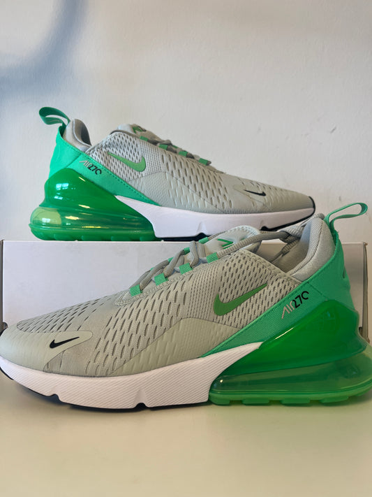 Nike Air Max 270 in weiß/hellgrün/neon, Größe wählbar