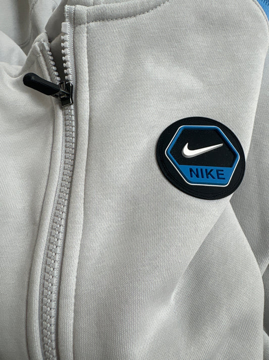 Nike Joggingjacke in grau/blau, Größe wählbar