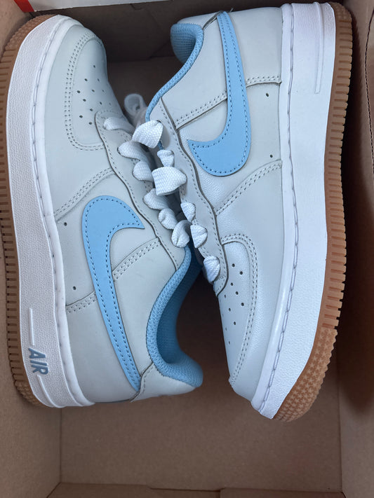 Nike Air Force 1, grau/blau Größe wählbar