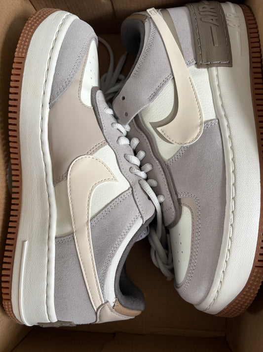 Nike Airforce 1 Shadow weiss/grau/verschiedene Brauntöne Größe wählbar