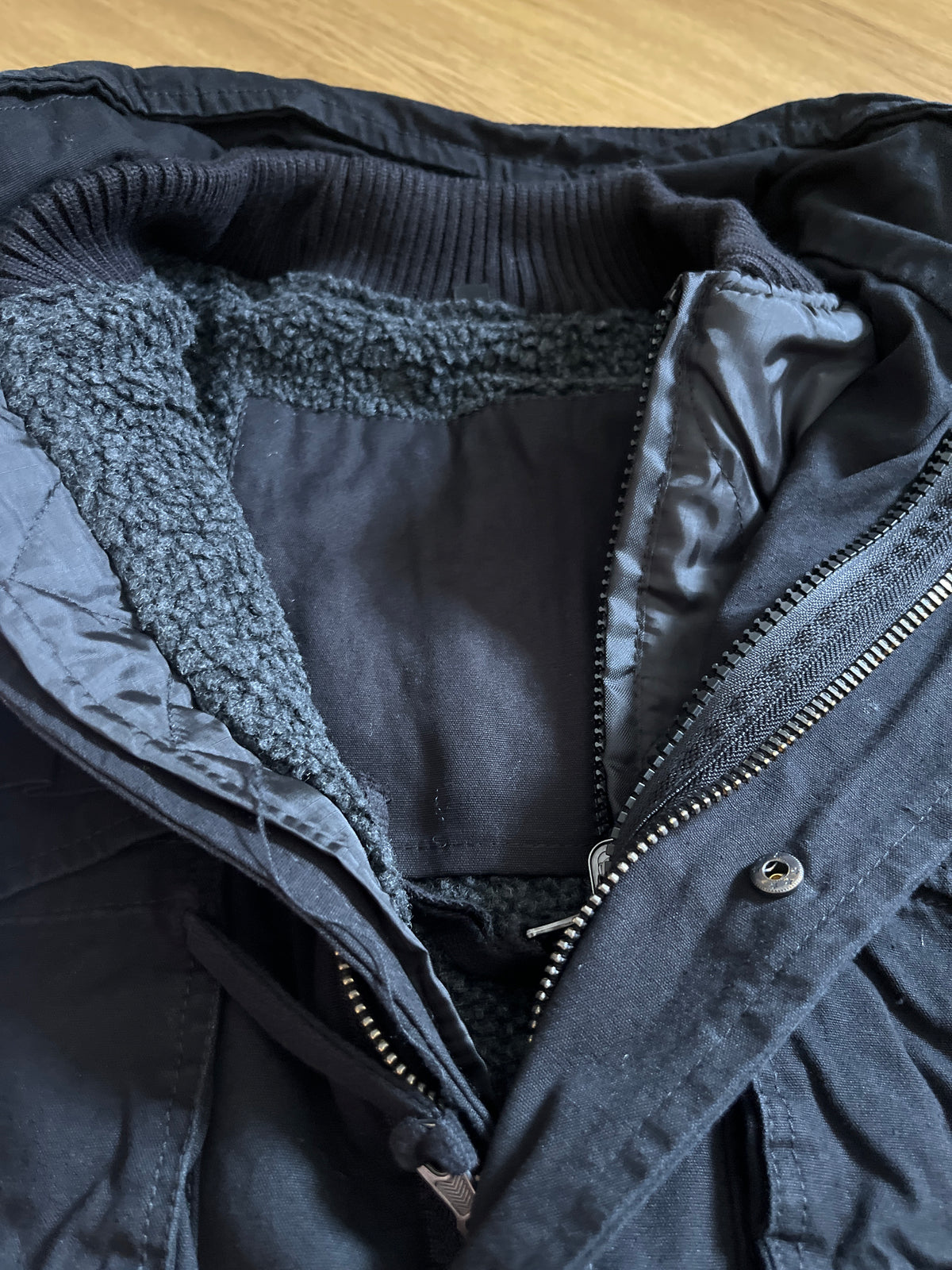 Brandit M65 Giant Winterjacke „3in1“ mit Fleece in schwarz, Größe wählbar