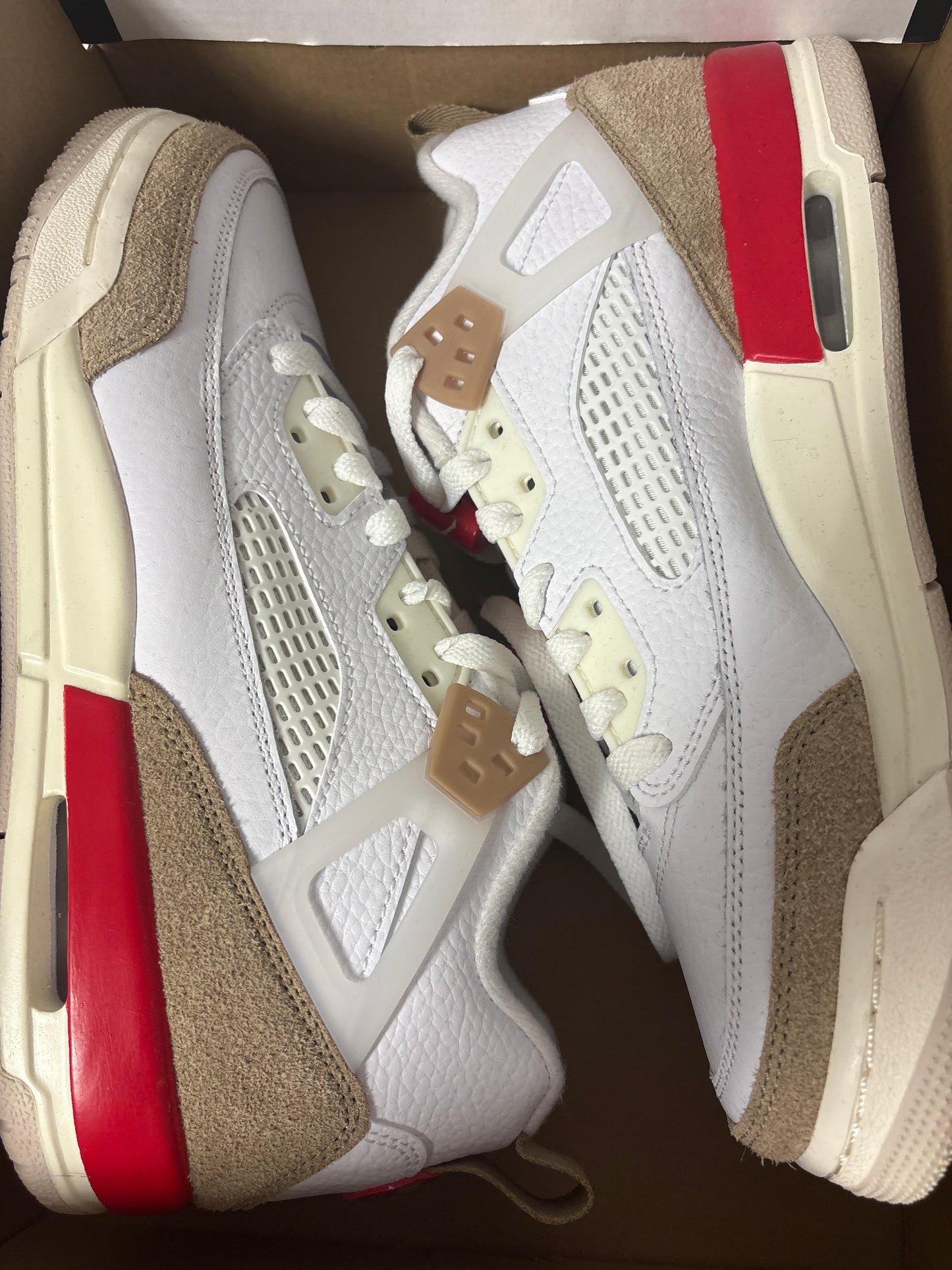 Nike Jordan Spizike Low, in braun/rot/weiss, Größe 40