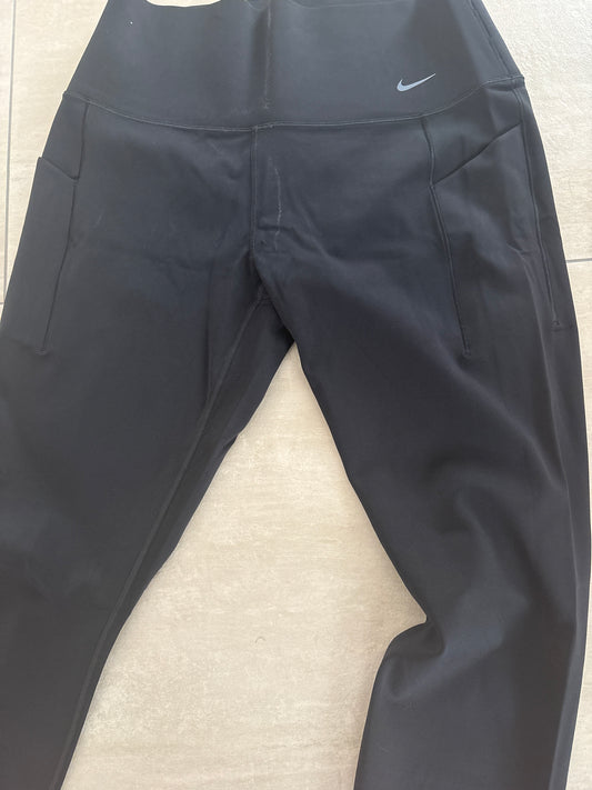 Nike Frauen Leggins in schwarz mit Tasche , Größe XL