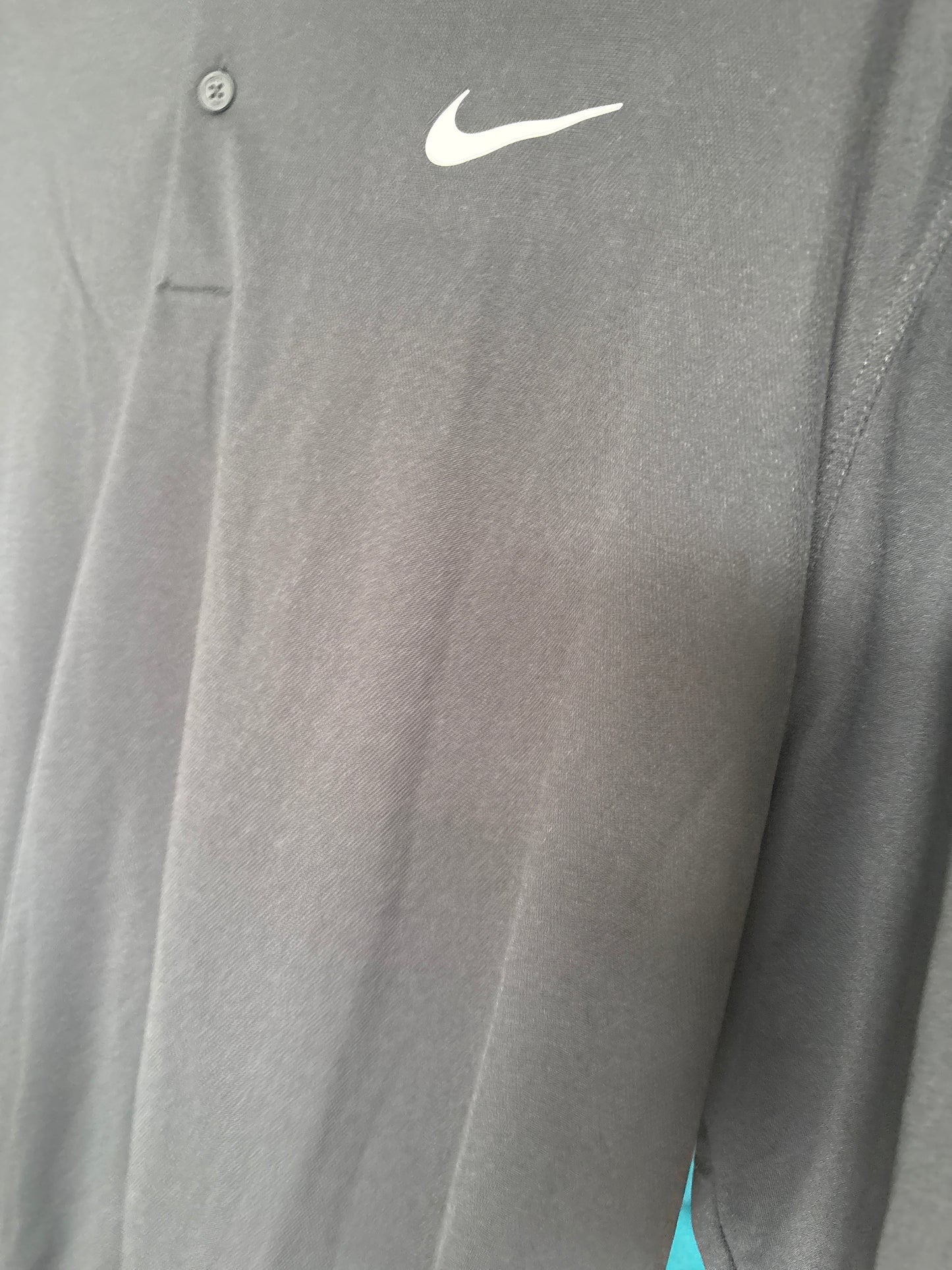 Nike Langarmshirt mit Kragen , Größe XL in schwarz