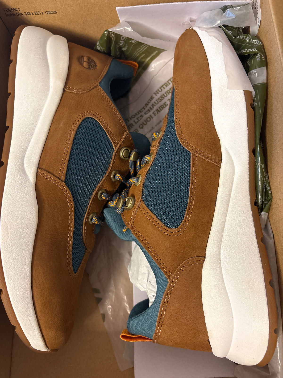 Timberland Borough Project Low Hiker Rust Nubuck, braun/weiss, Größe wählbar