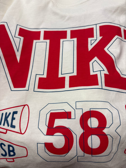 Nike Shirt, Größe wählbar in weiss/rot