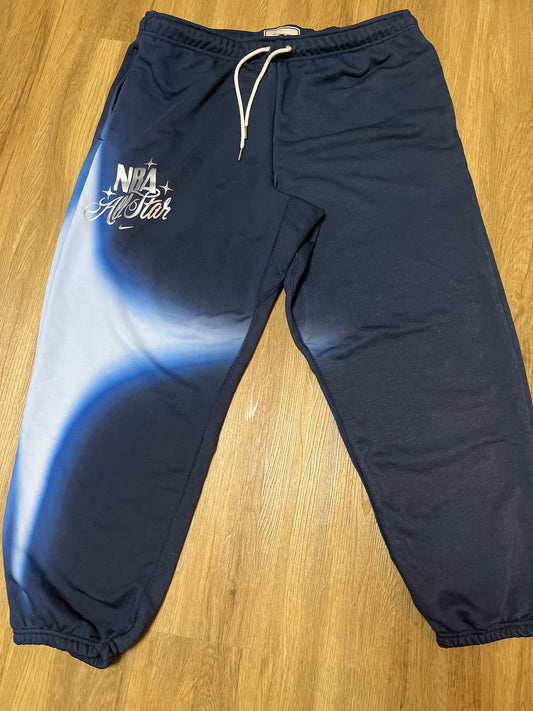 Nike NBA Jogginghose in dunkelblau/Muster, Größe XXL
