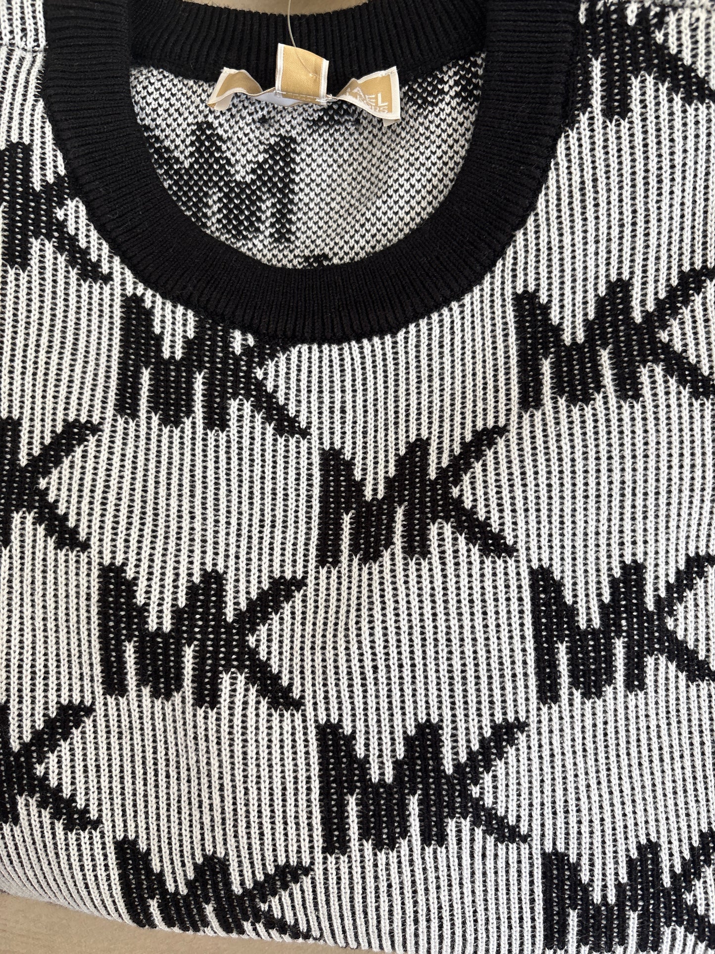 Michael Kors Damen Pulli weiss/schwarz Größe wählbar