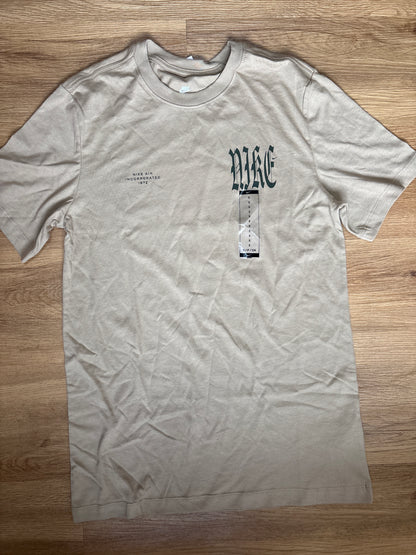Nike Shirt, Größe S in beige/backprint