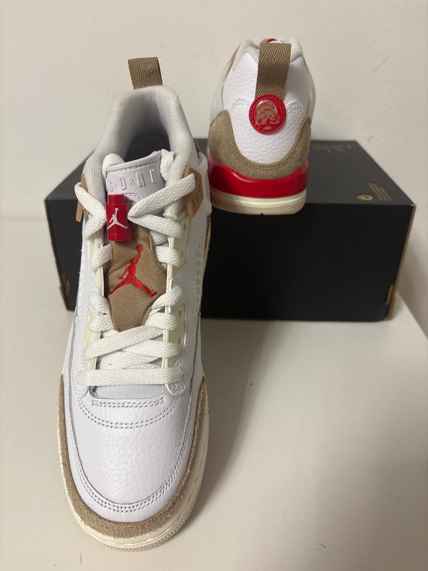 Nike Jordan Spizike Low, in braun/rot/weiss, Größe 40