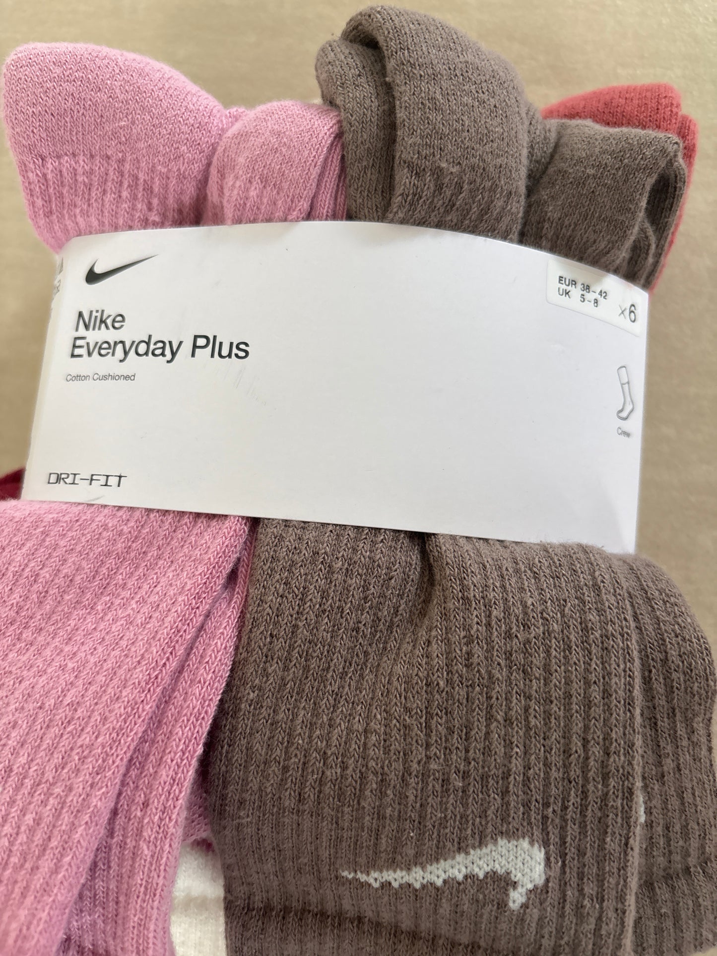 Nike Socken lang, 6er Pack, verschiedene Farben, Größe wählbar