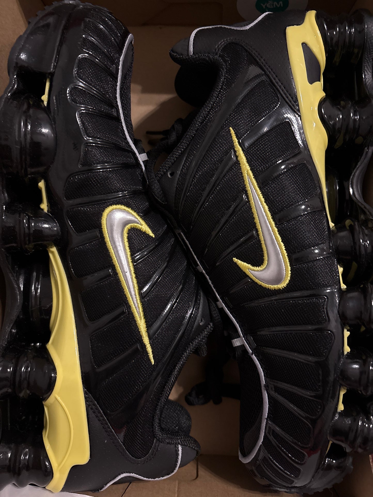 Nike Shox TL in schwarz/gelb/silber, Größe wählbar