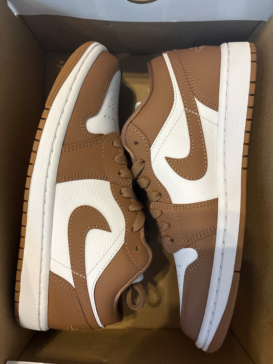 Air Jordan 1 low braun/weiss, Größe wählbar