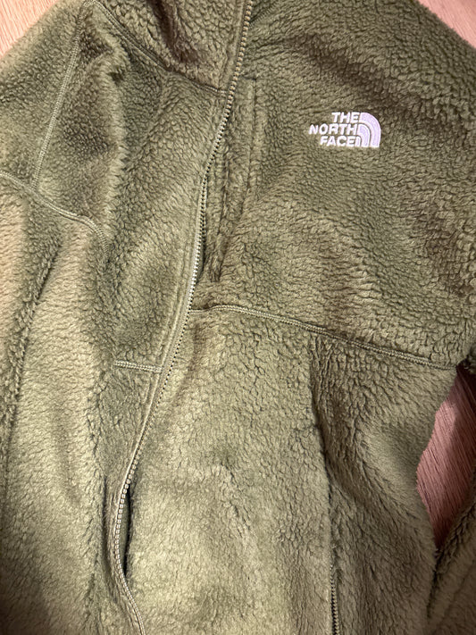 North Face Plüsch Jacke  in grünton, Grösse wählbar