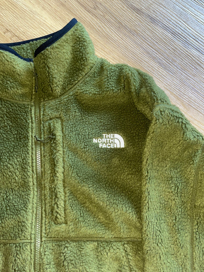 The North Face Herren Plüsch Jacke  in grünton, Größe XL