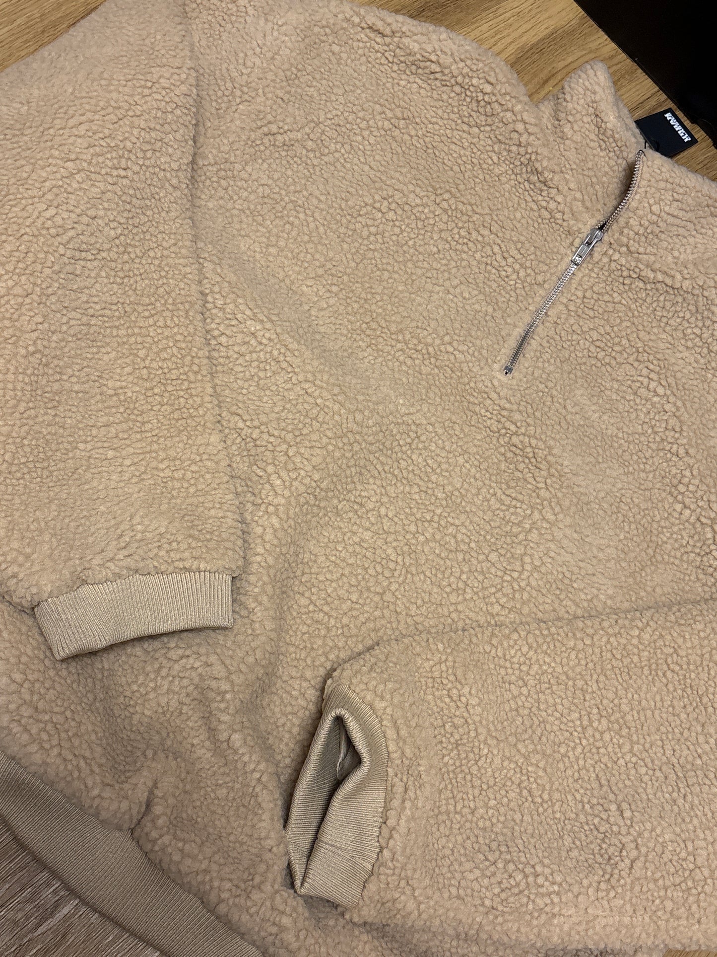 Urban Classics Plüsch in beige, Größe L