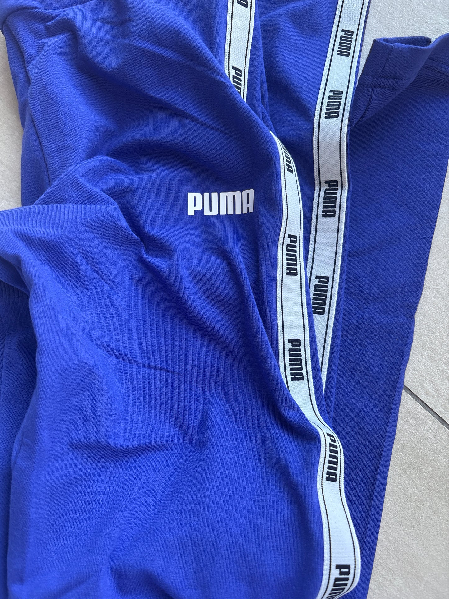 Puma Kinder Leggins in blau, Größe wählbar
