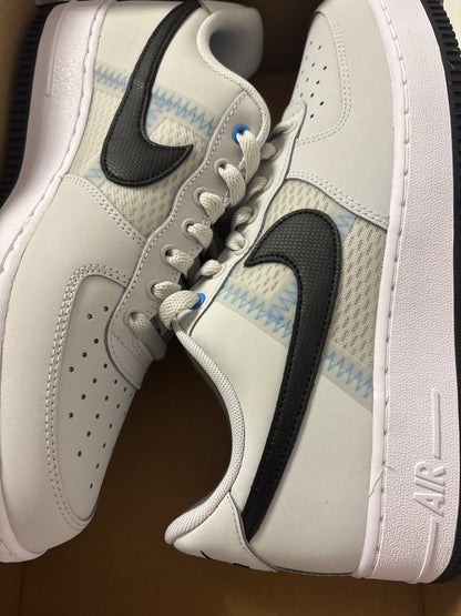 Nike Air Force 1 weiss/grau/schwarz, Größe wählbar