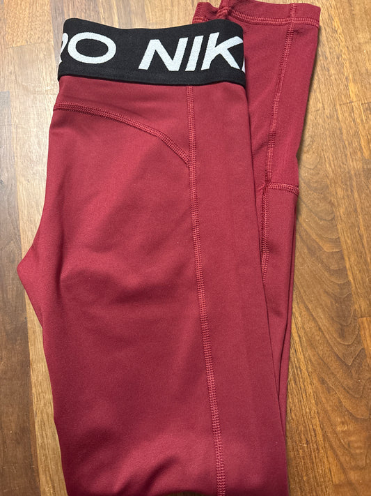 Nike Kinder Leggins in weinrot, Größe M