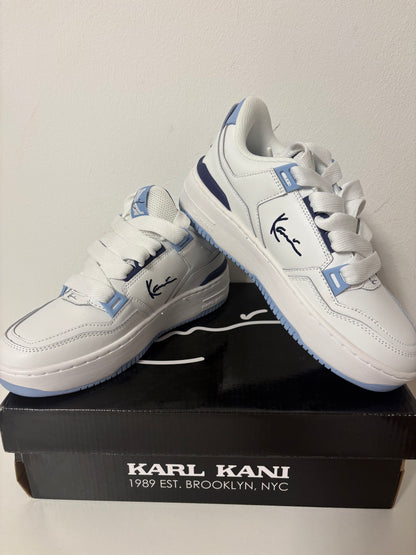 Karl Kani Sneaker in weiss/hellblau/blau, Größe 38,5