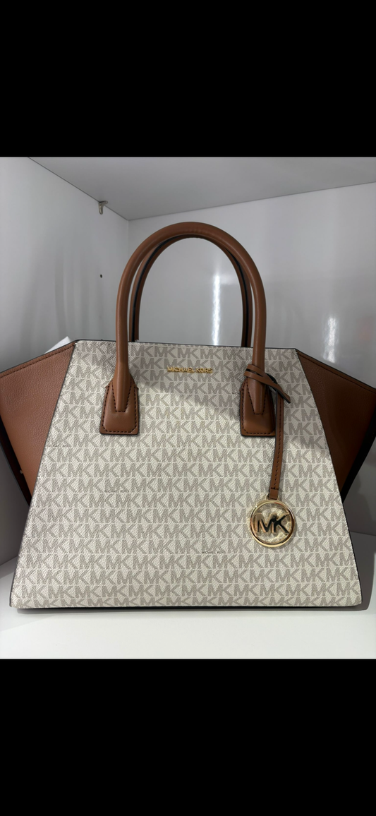 Michael Kors Avril groß Tasche in Vanilla