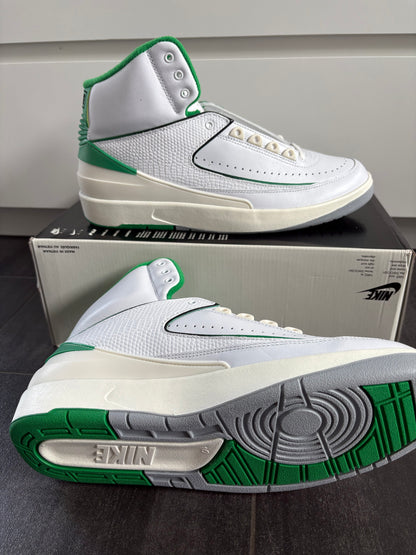 Air Jordan 2 Retro weiss/grün, Größe wählbar